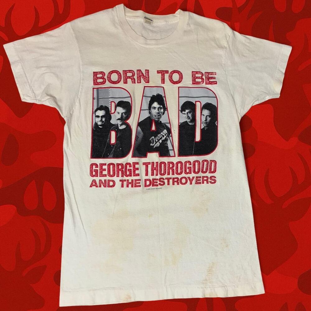 George Thorogood "Born to be Bad" 1988 Vintage Tee Size L